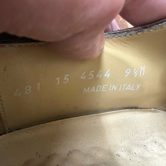 Johnston & Murphy Cellini Cap Toe Italian Brown Leather Dress Shoe Size 9.5M - Picture 11 of 11